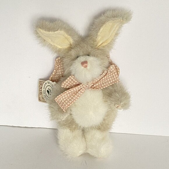 Boyds Bears Lil Peach Bunny Rabbit Gingham Wings Archive Collection Ornament - Picture 2 of 10